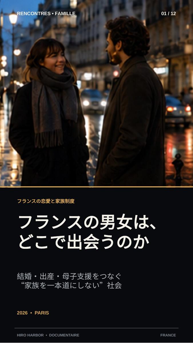 フランスの男女はどこで出会うのか 表紙